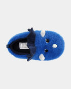 Toddler Boy Dinosaur Slippers - Blue, image 4 of 6 slides