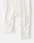 Baby 2-Way Zip PurelySoft Sleeper - Cream, image 5 of 8 slides