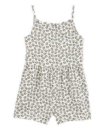 Kid Floral Tank Romper, 
