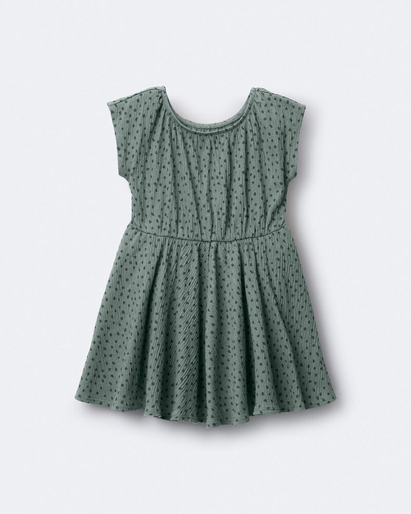 Tout-petit fille - Robe Avenue Twirl&trade; &agrave; imprim&eacute; de pois - Vert olive, image 2 sur 6 diapositives