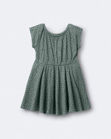 Tout-petit fille - Robe Avenue Twirl&trade; &agrave; imprim&eacute; de pois - Vert olive, 
