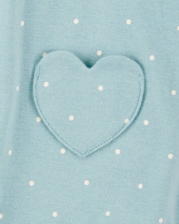 Baby Heart Cotton Romper, 