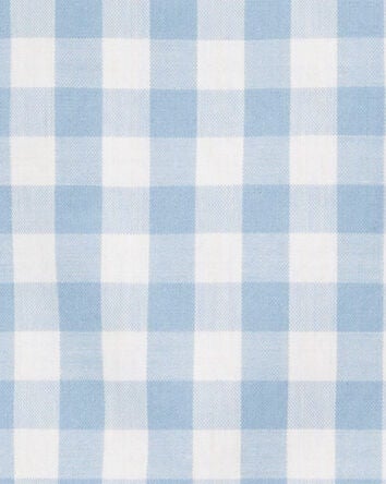 Baby 2-Piece Gingham Romper & Hat Set, 