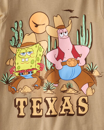 Garçons - T-shirt à manches courtes Spongebob Squarepants™ Texas - Brun, 