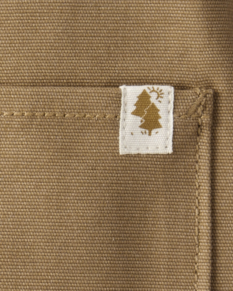 Baby Boy Canvas Long-Sleeve Fashion Jacket - Brown, image 2 of 3 slides