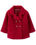 Fleece-Lined Peacoat, image 1 of 4 slides