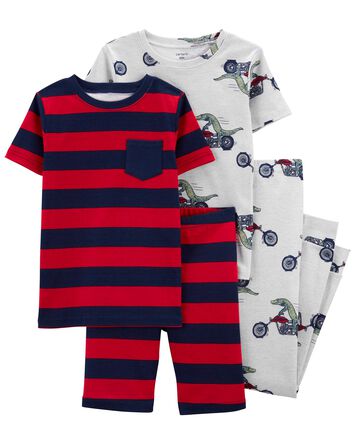 Baby Boy 2-Pack 4 Piece Crocodile Pyjama Set, 