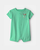 Baby Boy Sports Romper - Green, image 1 of 3 slides