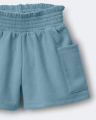 Toddler Girl Swing Shorts with Pockets - Light Blue, image 6 of 6 slides