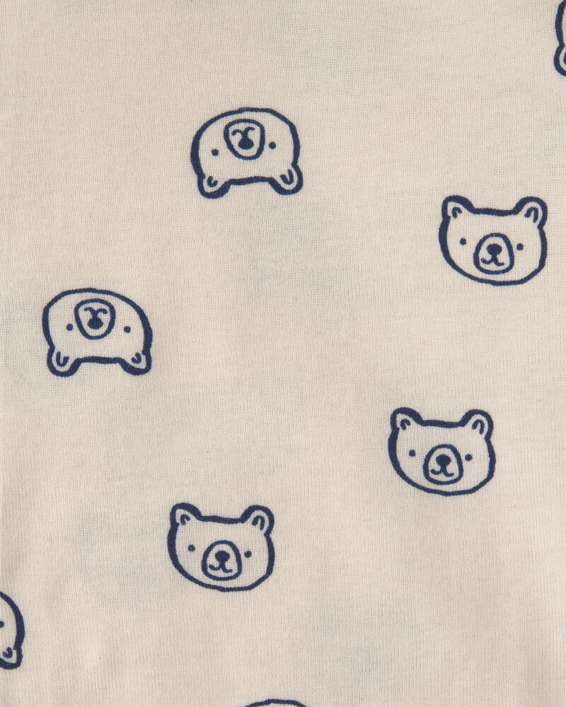 Baby Boy 3-Piece Bear Teddy Fleece Layering Set - Navy Blue/Cream, image 4 of 6 slides