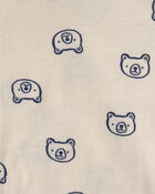 Baby Boy 3-Piece Bear Teddy Fleece Layering Set - Navy Blue/Cream, image 4 of 6 slides