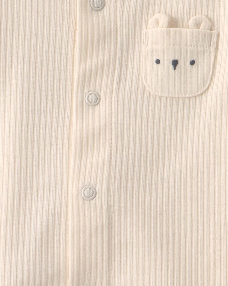 Baby Boy 3-Piece Bear Layering Set - Ivory, image 3 of 5 slides