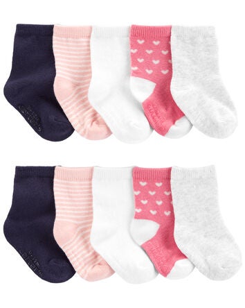 Toddler 10-Pack Crew Socks, 