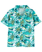 Tropical Button-Front Shirt, image 1 of 2 slides