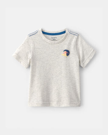 Baby Boy Surfer Graphic Tee - Grey, 