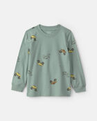 Toddler Boy Monster Truck Long-Sleeve T-Shirt - Green, image 1 of 3 slides
