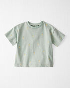 Bébé T-shirt en coton biologique imprimé ananas, image 1 sur 4 diapositives