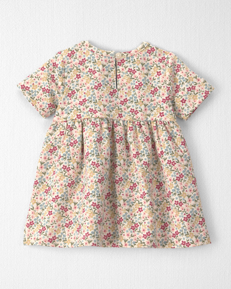 B&eacute;b&eacute; fille - Robe en jersey bouclette de coton biologique, image 2 sur 5 diapositives