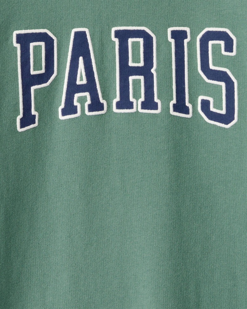 Jeune Robe &agrave; manches longues en coton Paris, image 3 sur 3 diapositives