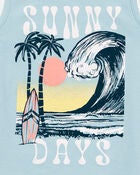 Baby Wave Graphic Tank - Blue, image 2 of 3 slides