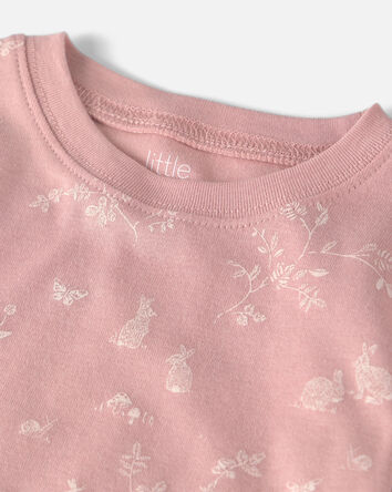 Tout-petit fille - Pyjama 2 pi&egrave;ces en coton biologique &agrave; motifs de lapins roses, 