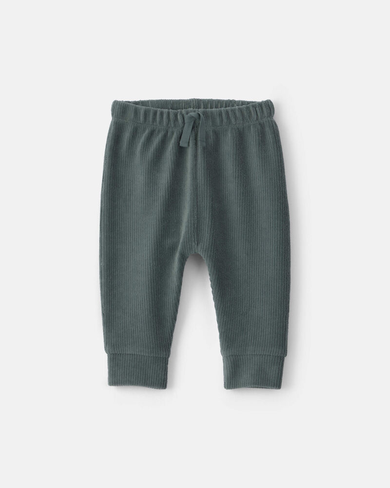 Baby Boy 3-Piece Dog Long-Sleeve Top & Pant Set - Green/Grey, image 2 of 5 slides