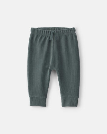 Baby Boy 3-Piece Dog Long-Sleeve Top & Pant Set - Green/Grey, 