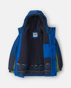 Boys  2 Piece Snowsuit With Chest Pocket- Royal Blue, image 4 of 13 slides