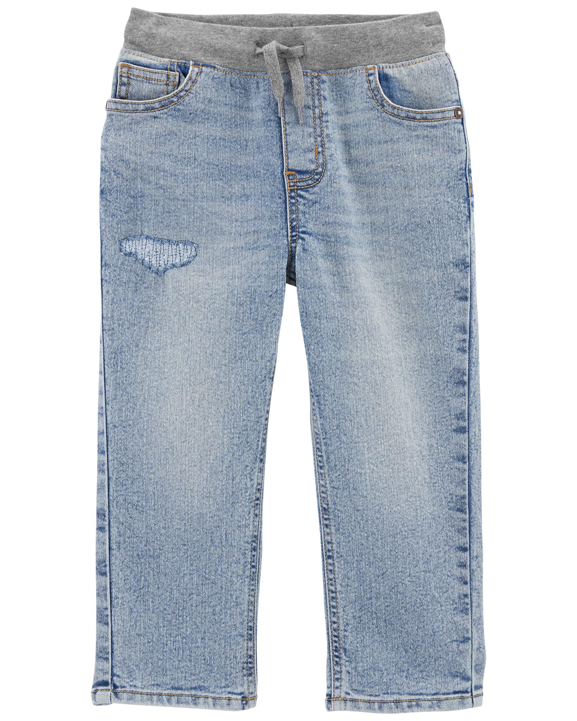Classic Relaxed Jeans Rip and Repair Remix