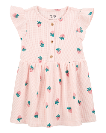 Toddler Strawberry Thermal Dress, 