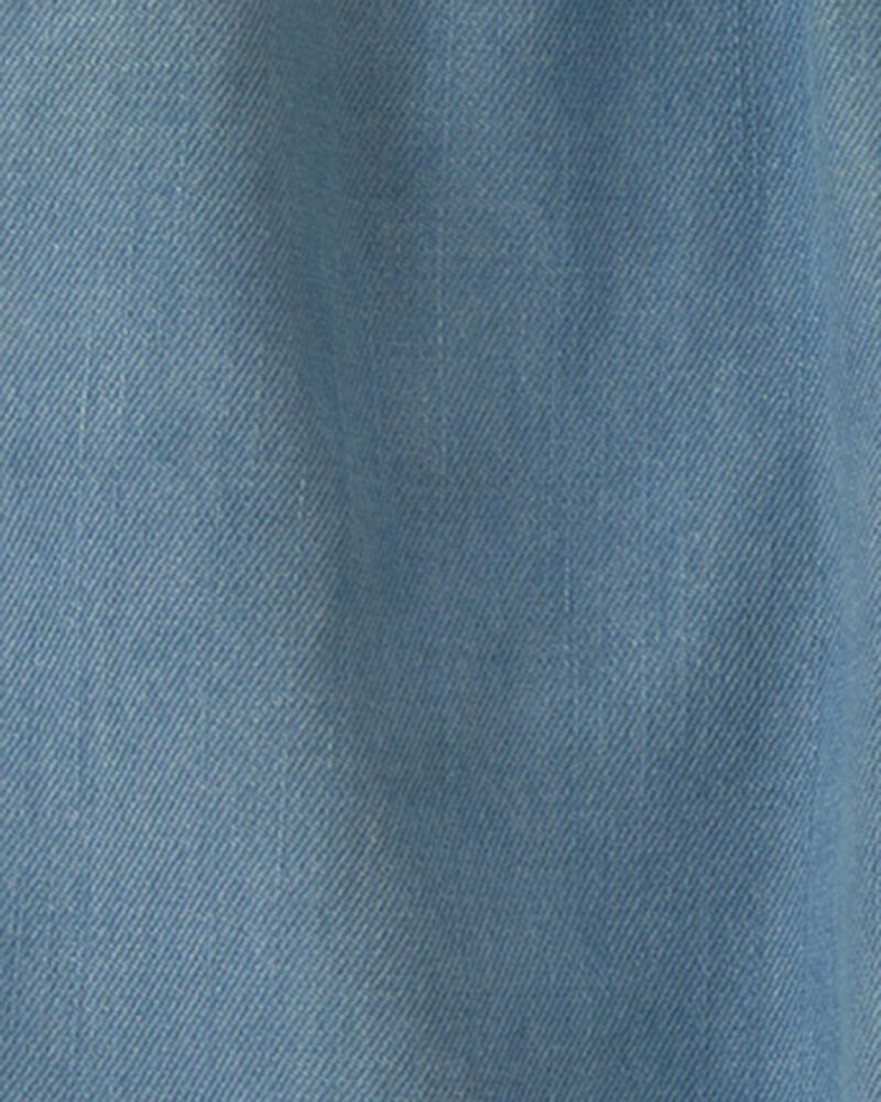 Toddler Boy Chambray Straight-Leg Pant - Light Wash, image 3 of 4 slides