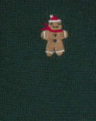 Baby Boy 2-Piece Gingerbread Long-Sleeve Top & Pant Set - Green, image 3 of 4 slides