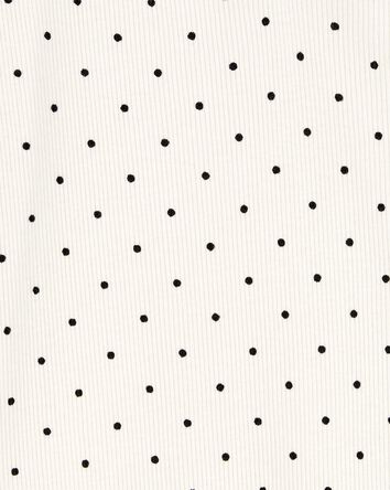 Toddler Polka Dot Cotton Rib Top, 