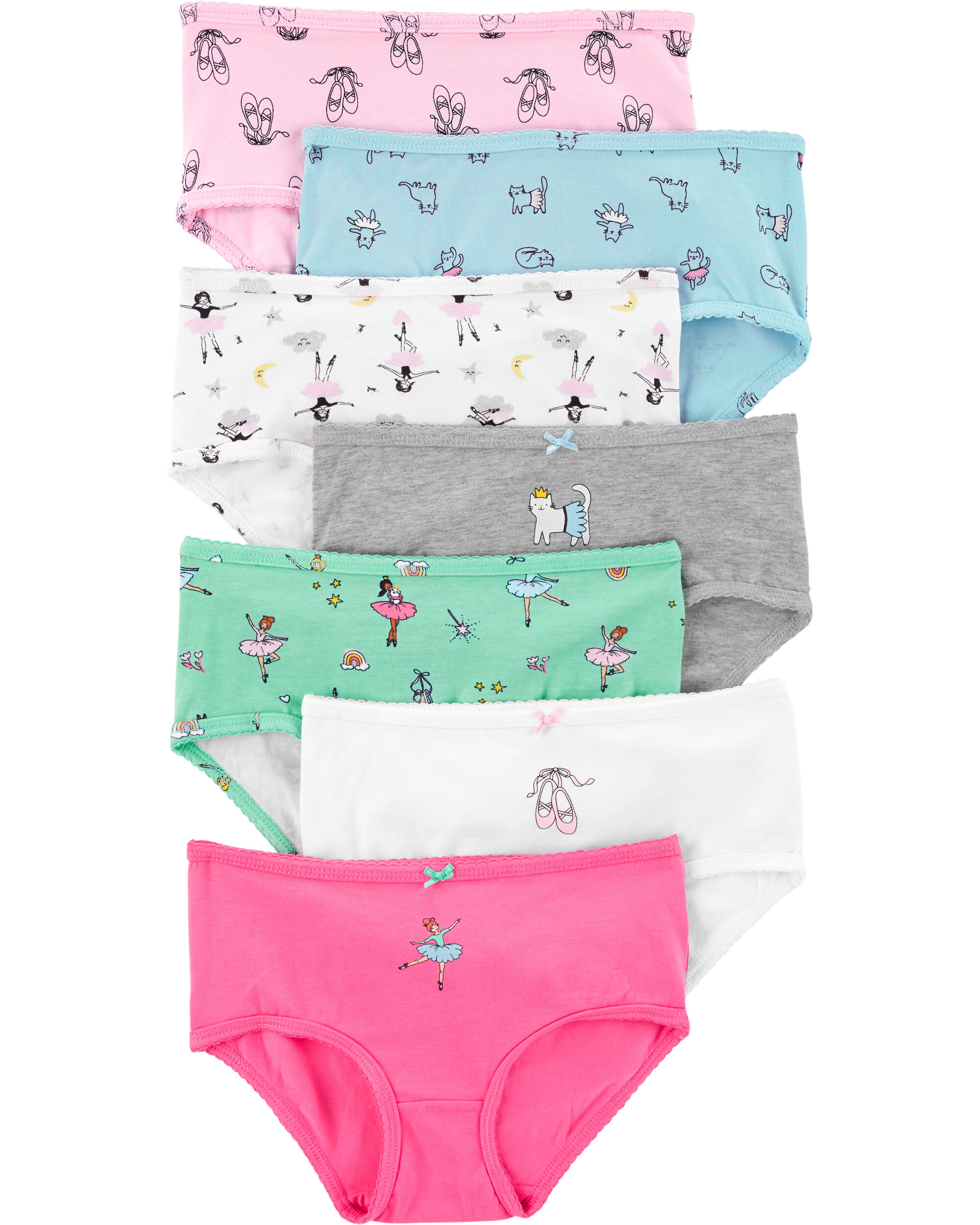 7Pack Ballet Stretch Cotton Undies Carter’s OshKosh Canada