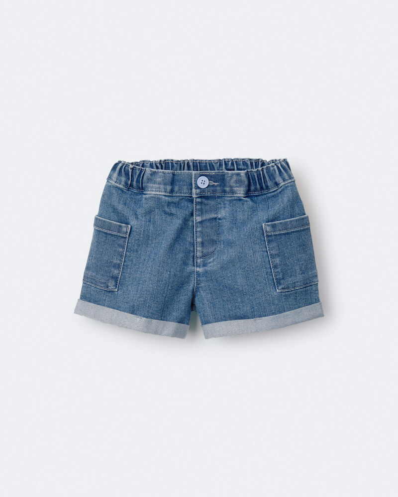 Toddler Girl Mom Short in Denim, image 2 of 7 slides