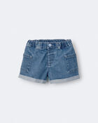 Toddler Girl Mom Short in Denim, image 2 of 7 slides