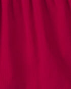 Baby Girl 3-Piece Bow Corduroy Long-Sleeve Dress Set - Red, image 4 of 6 slides
