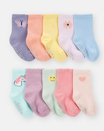 Bébé 10 paires de chaussettes mi-mollet, 