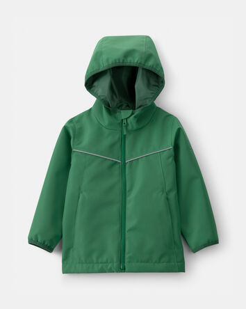 Toddler Boy Midweight Fleece Lined Jacket- Green, 