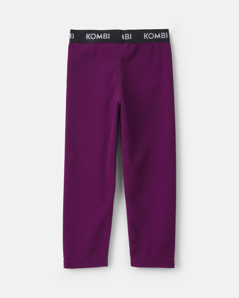 Toddler Girl Kombi Base Layer Fleece Bottom - Berry, image 2 of 3 slides