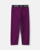 Toddler Girl Kombi Base Layer Fleece Bottom - Berry, image 2 of 3 slides