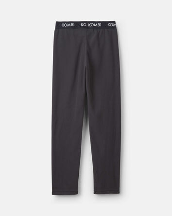 Boys Kombi Base Layer Fleece Bottom - Charcoal, 