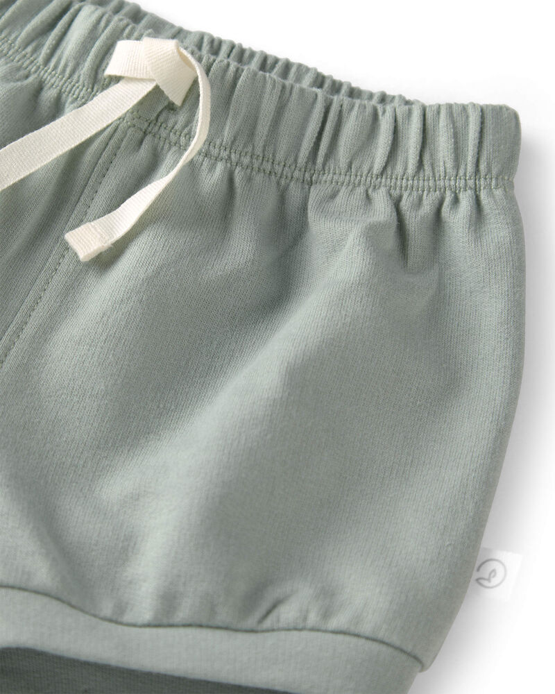 Baby Girl 2-Pack French Terry Shorts in Under The Sea, image 2 of 6 slides