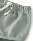 Baby Girl 2-Pack French Terry Shorts in Under The Sea, image 2 of 6 slides