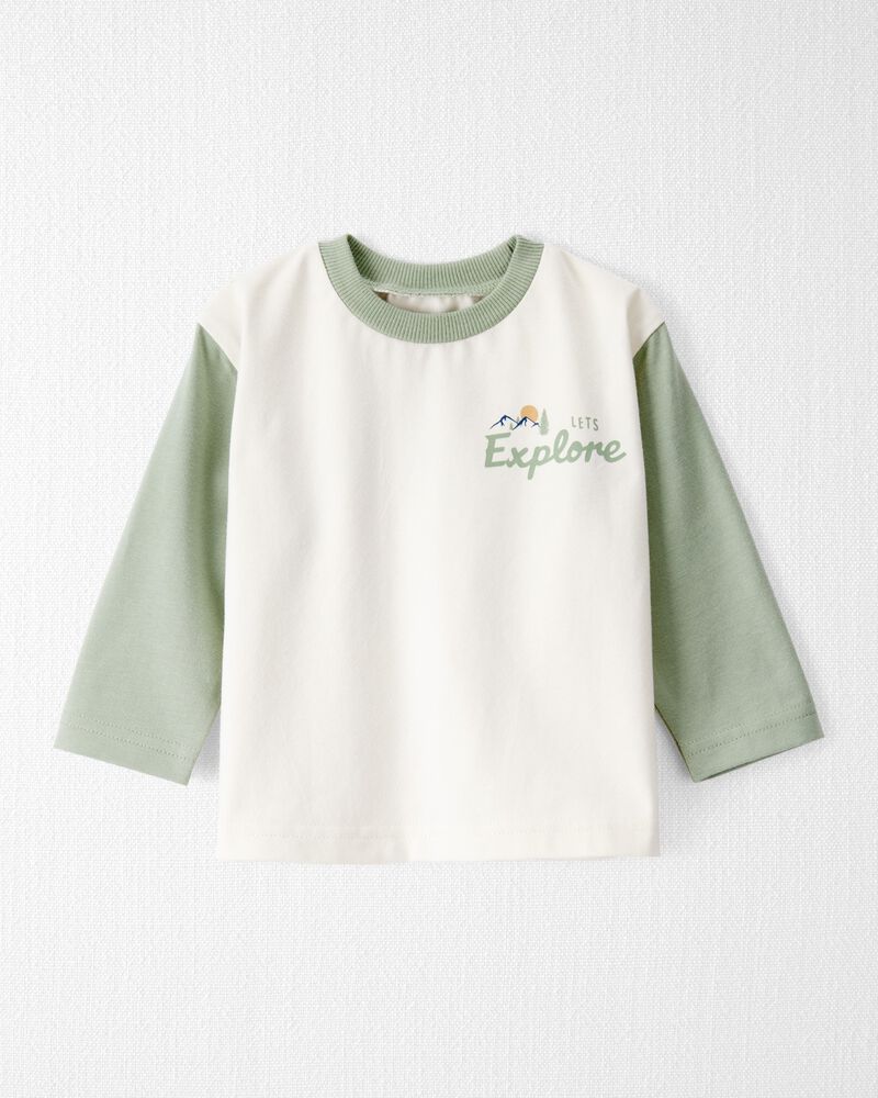 Bébé T-shirt à manches longues en coton biologique Let’s Explore , image 1 sur 7 diapositives