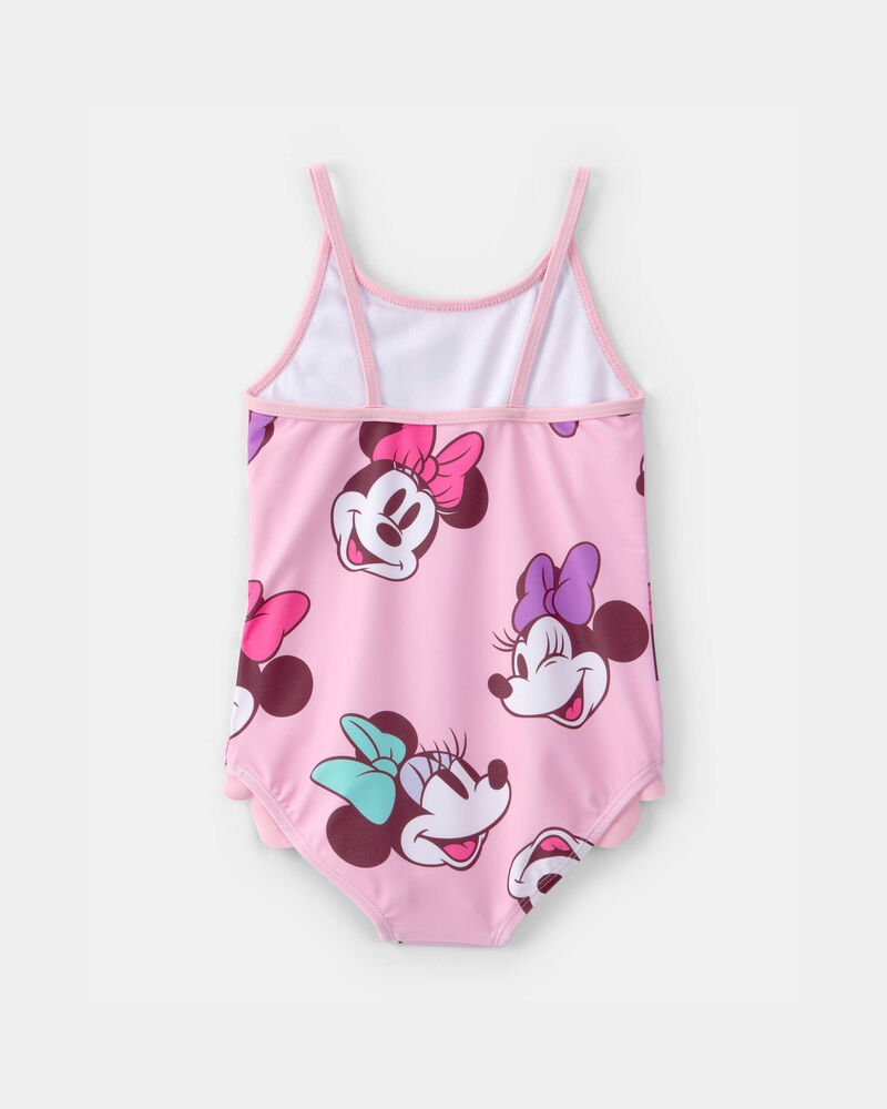 Toddler Girl Disney&copy; Minnie Mouse 1-Piece Swimsuit - Pink, image 2 of 3 slides