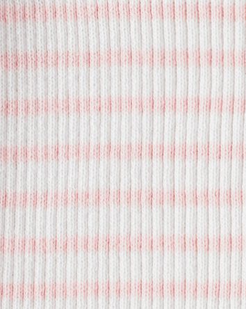 Girls Striped Button-Front Long-Sleeve Tee, 