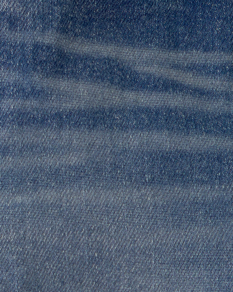 Baby Boy Denim Drawstring Cargo Shorts - Dark Wash, image 4 of 5 slides