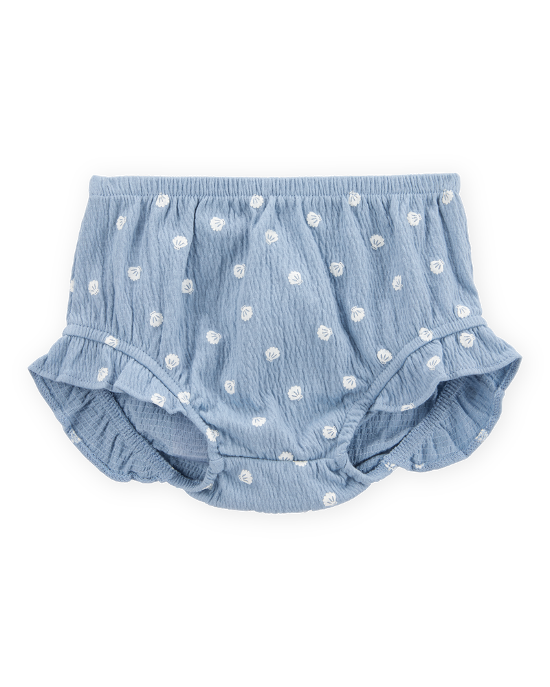 Baby Girl 3-Piece Shell Print Outfit Set - Blue/White | Carter’s ...
