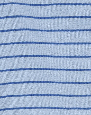 Toddler 2-Piece Striped Henley Outfit Set, 